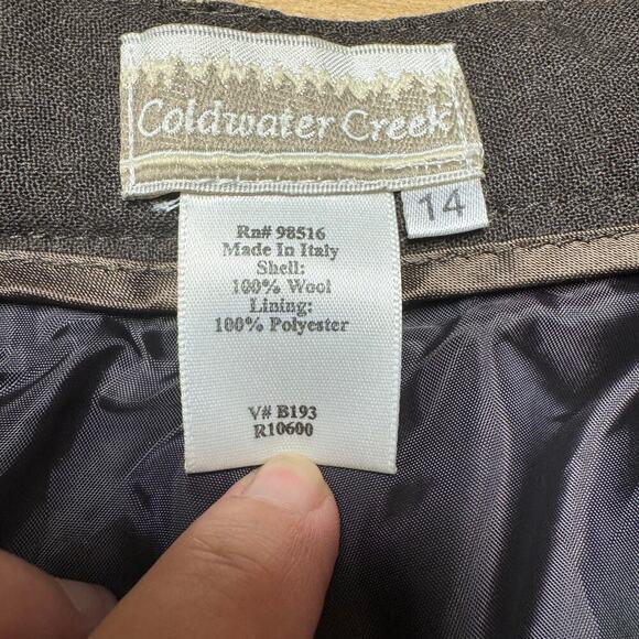 Coldwater Creek Women’s Brown Dress pants. Size 14 - Picture 8 of 9
